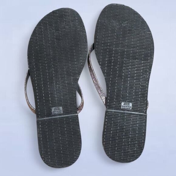 Havaianas Silver Black Sandal - Size‎ 9 / 10 - Picture 4 of 6